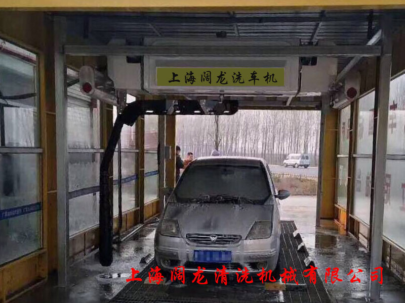 河北省邢台市广宾加油站旋7洗车机安装调试完毕